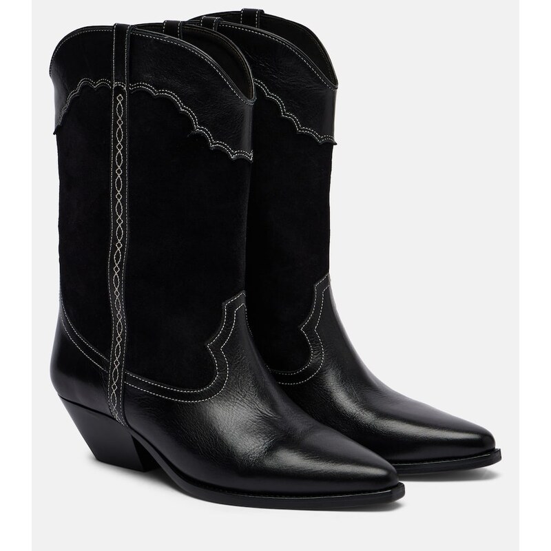 Isabel Marant Duerte 40 leather and suede cowboy boots