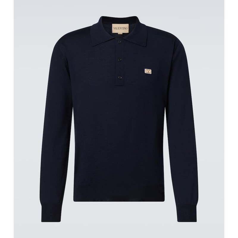 Valentino VLogo virgin wool polo sweater