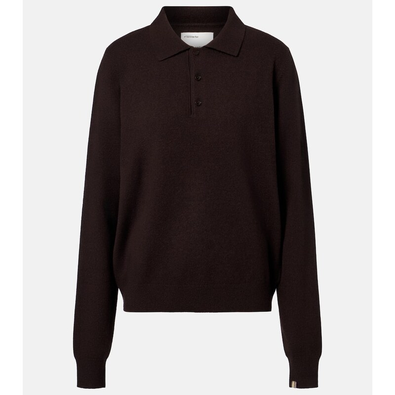 Extreme Cashmere NÂ°223 Be For cashmere-blend polo sweater