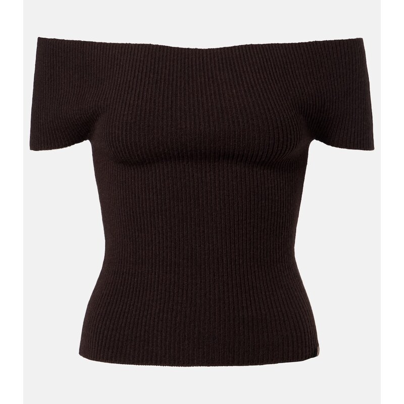 Extreme Cashmere NÂ°381 Libra cashmere-blend top