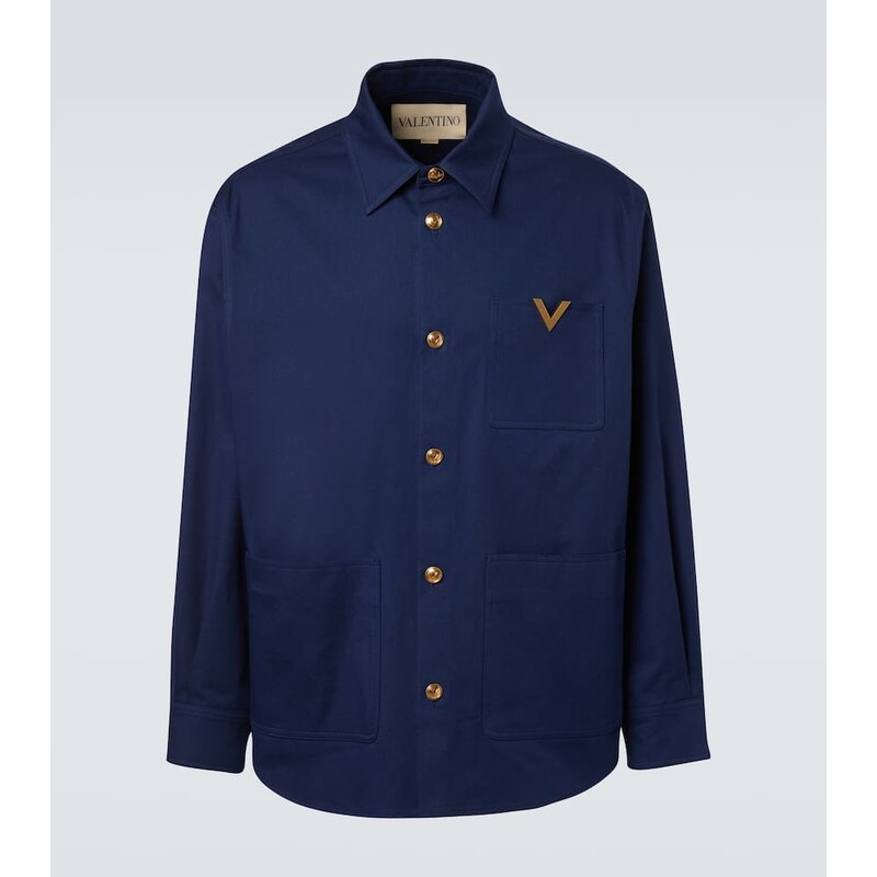 Valentino VGold cotton gabardine overshirt