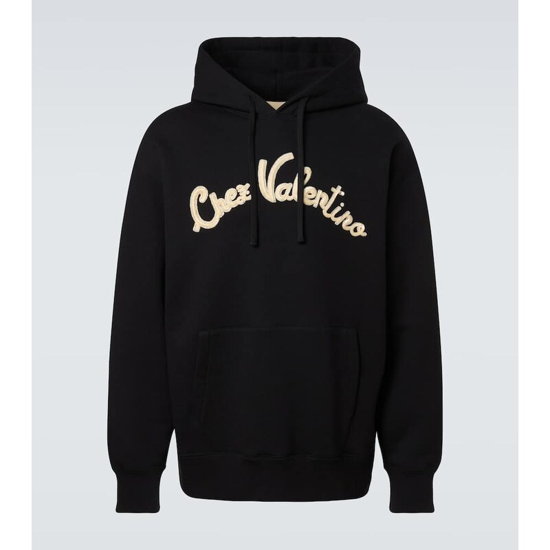 Valentino Chez Valentino cotton jersey hoodie
