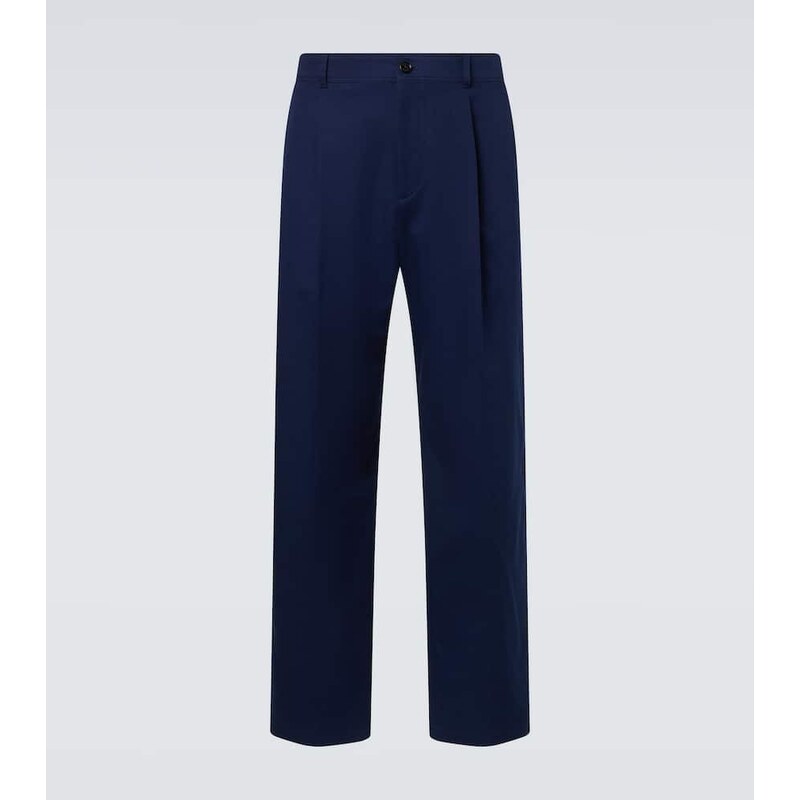 Valentino Cotton gabardine straight pants