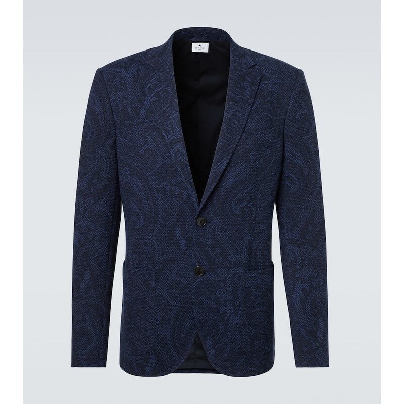 Etro Printed jersey blazer