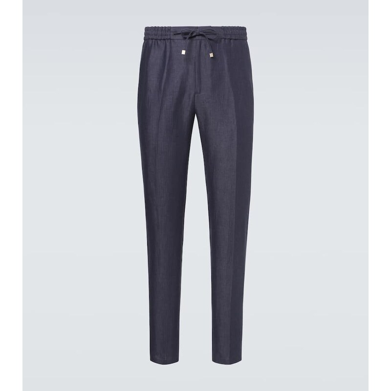 Etro Linen slim pants