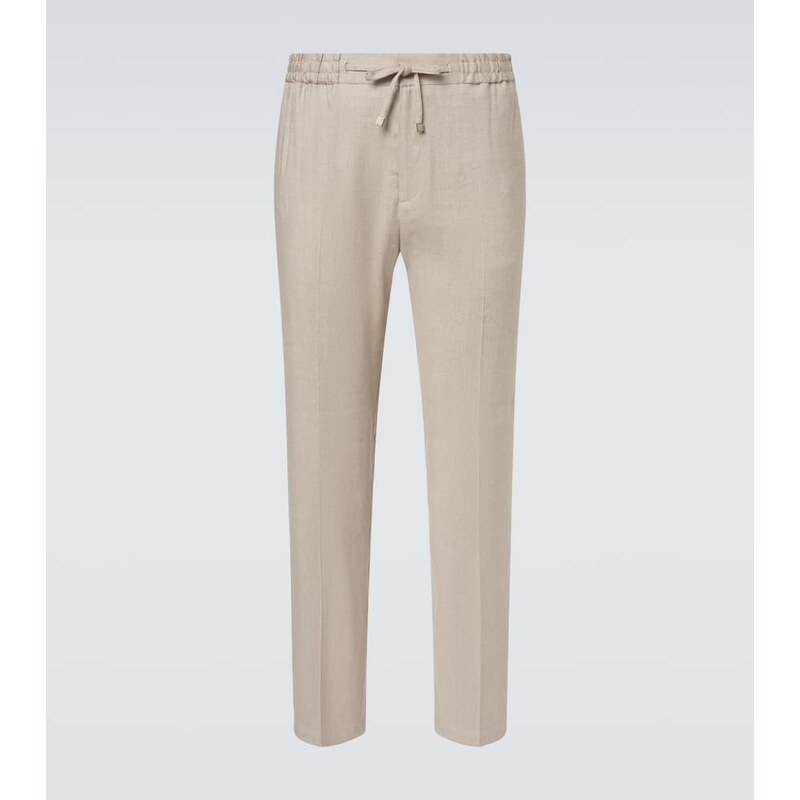 Etro Linen-blend sweatpants