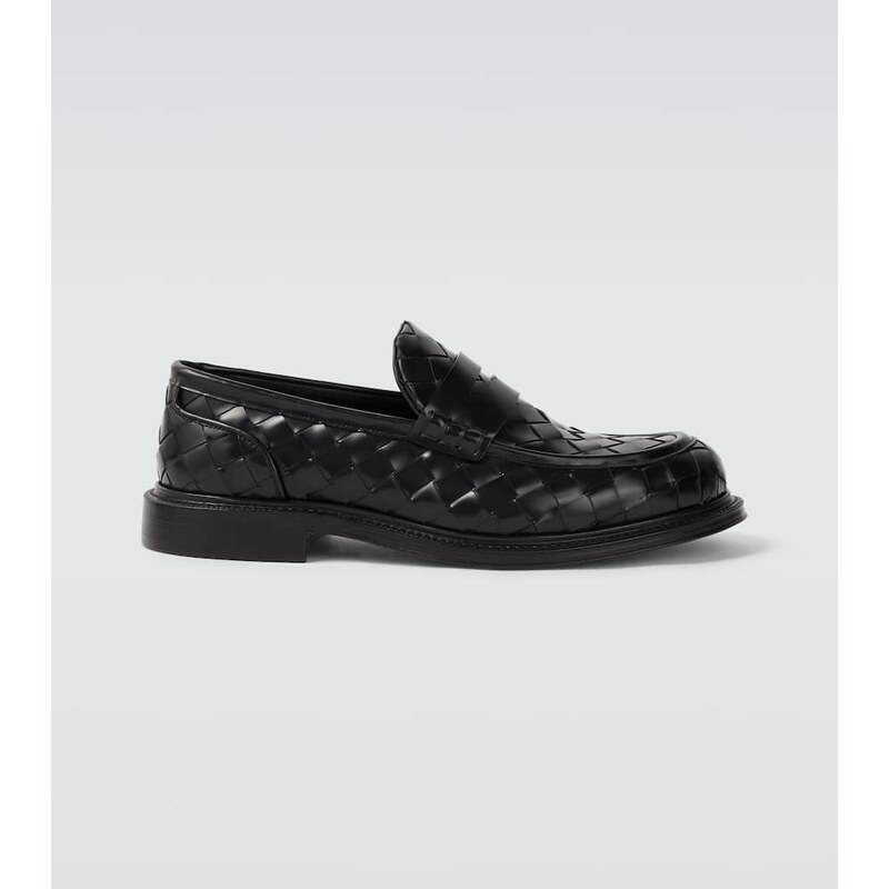 Bottega Veneta James Intrecciato leather penny loafers