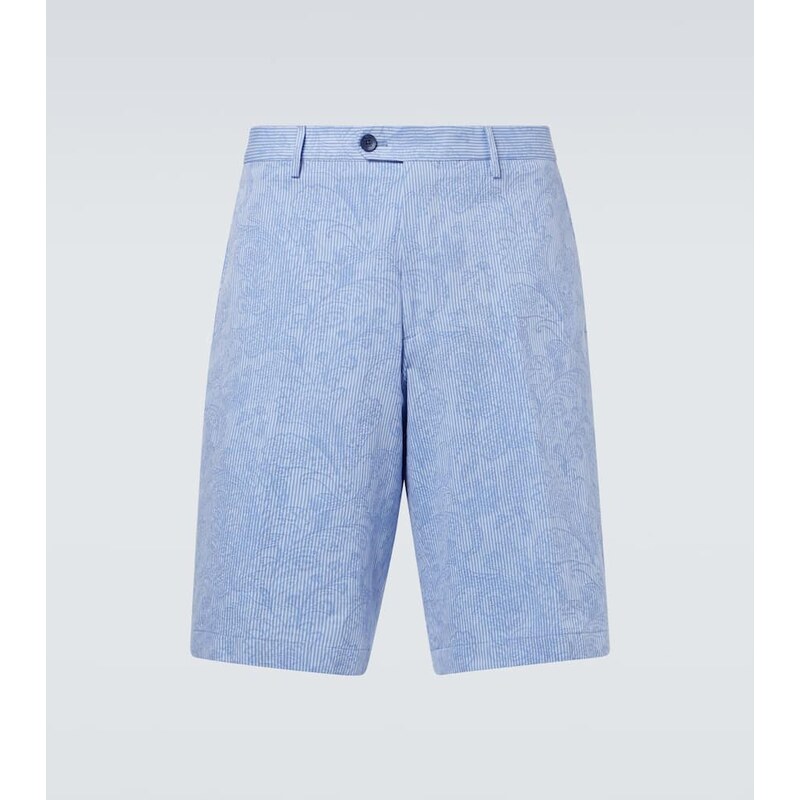 Etro Paisley cotton Bermuda shorts
