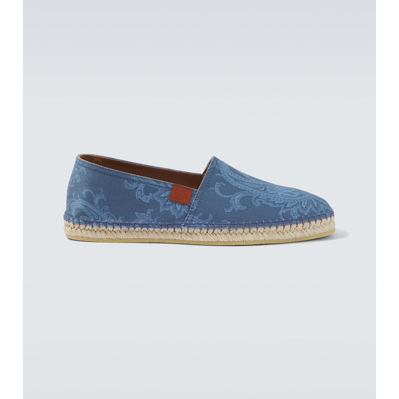 Etro Paisley gabardine espadrilles
