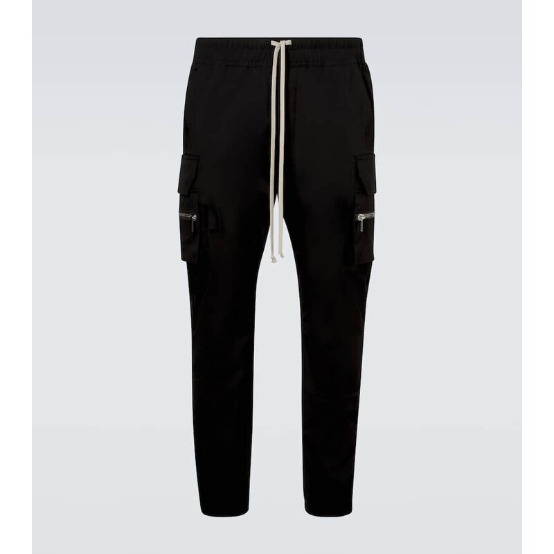 Rick Owens Mastodon cotton-blend poplin slim pants