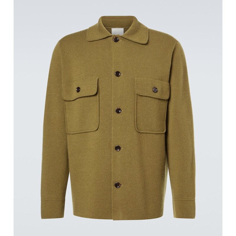 Allude Wool and cashmere overshirt