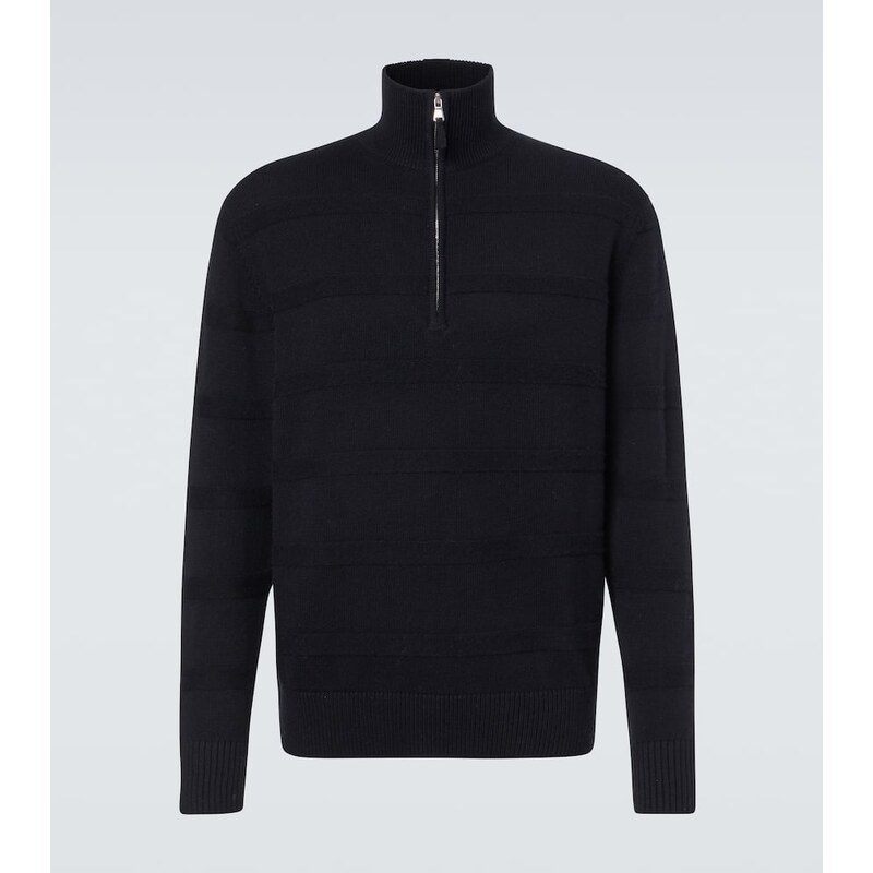 Allude Cotton and cashmere turtleneck sweater
