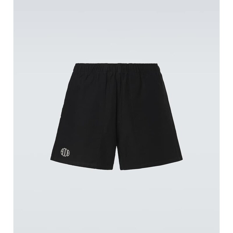 Bode Logo cotton twill Bermuda shorts