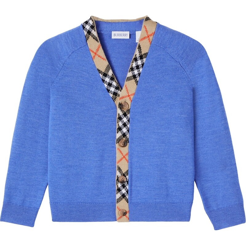 Burberry Kids Burberry Check wool cardigan
