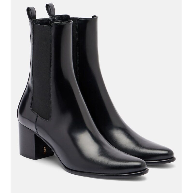 Saint Laurent Jill 60 leather ankle boots