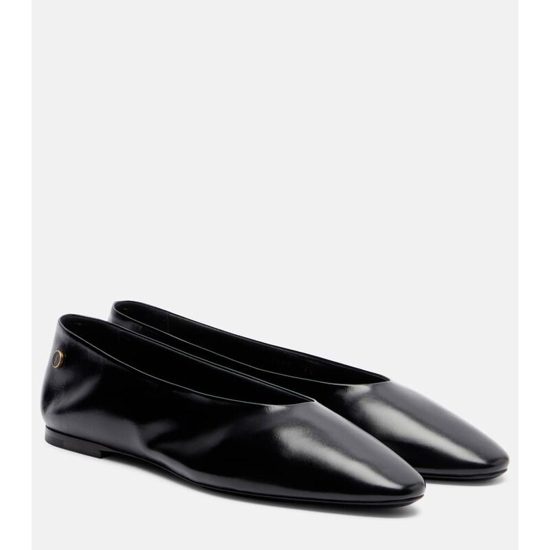 Saint Laurent Sao leather ballet flats