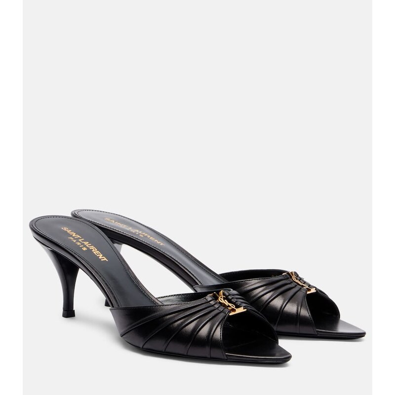 Saint Laurent Babylone 60 leather mules