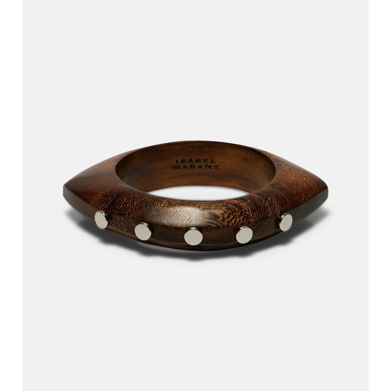 Isabel Marant Layla studded wood bangle