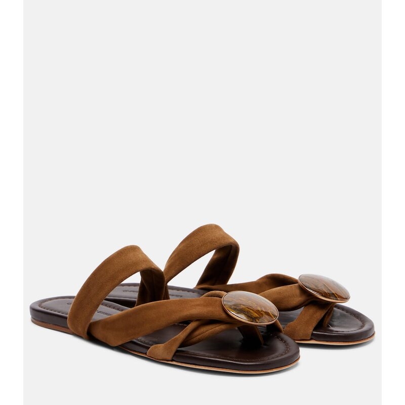 Christopher Esber Doma embellished suede sandals