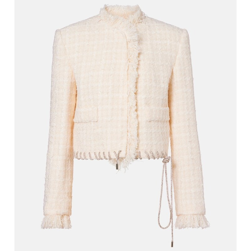Area Embellished tweed jacket