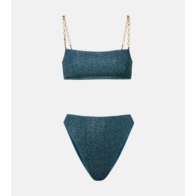 Oséree Lumière O Chain lamé bikini