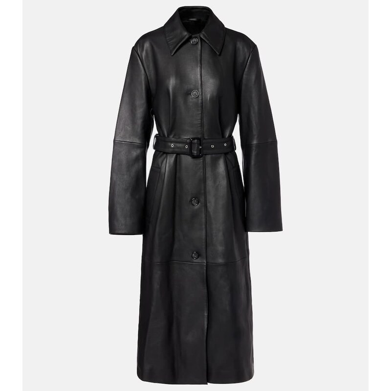 Toteme Belted leather coat