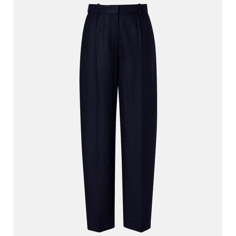 Toteme Flannel wide-leg pants