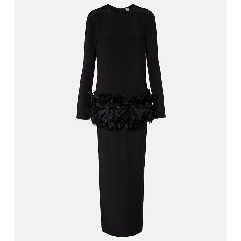Toteme Petal silk-trimmed maxi dress