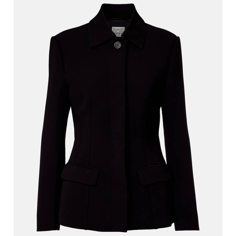 Dámská saka Toteme Single-breasted blazer v barvě černá