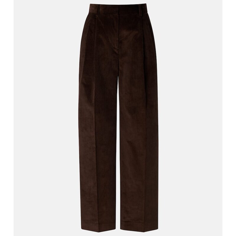Toteme Cotton corduroy wide-leg pants