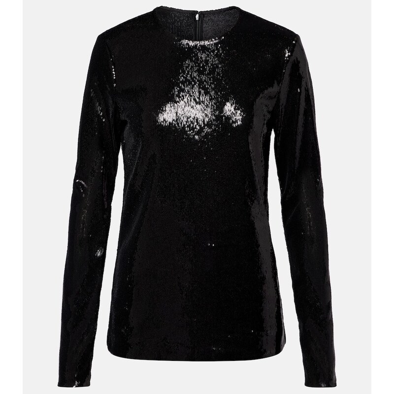 Toteme Sequined jersey top