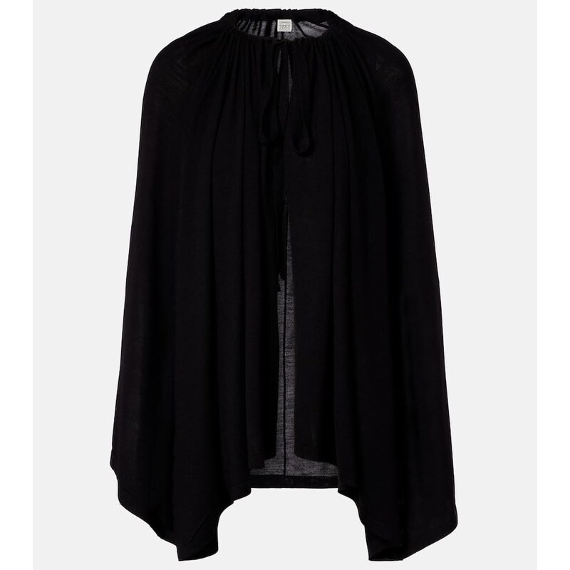 Toteme Wool and silk jersey cape