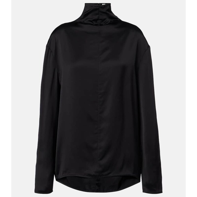 Toteme Turtleneck satin top