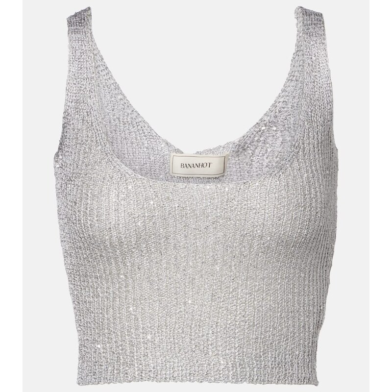 Bananhot Aretha sequined crop top