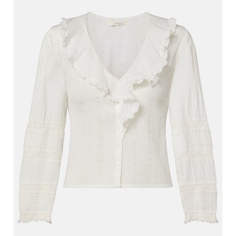 Dôen Huguette ruffled cotton blouse