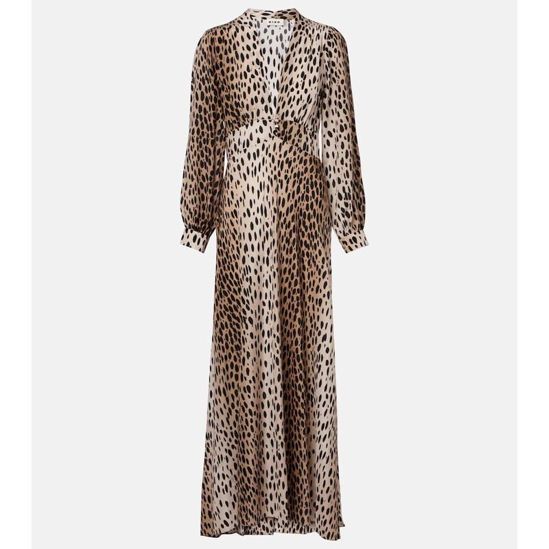 Rixo Emory printed silk maxi dress