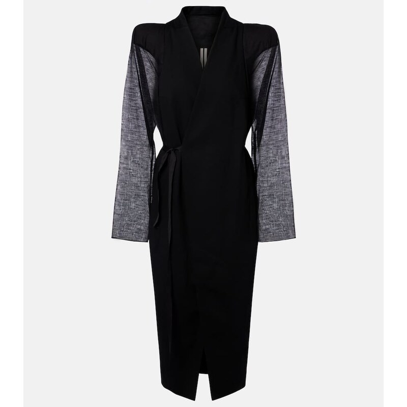 Rick Owens Cyclops wool wrap coat