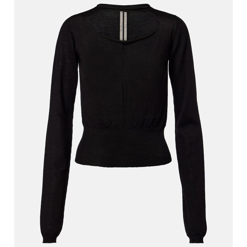 Rick Owens Cutout virgin wool top
