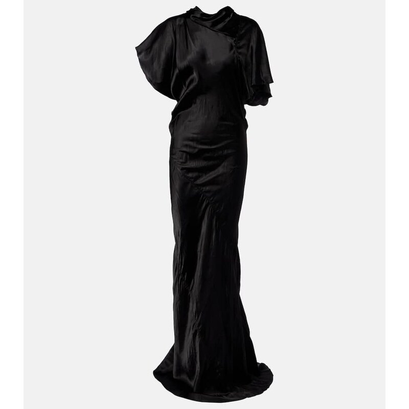 Rick Owens Seb draped satin gown