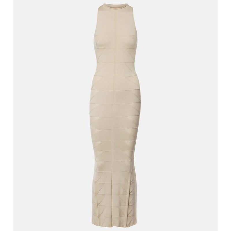 Rick Owens Motivo virgin wool maxi dress