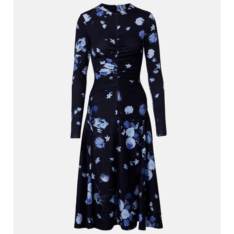 Erdem Floral jersey midi dress