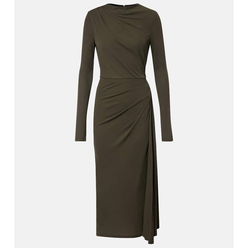 Erdem Draped jersey midi dress