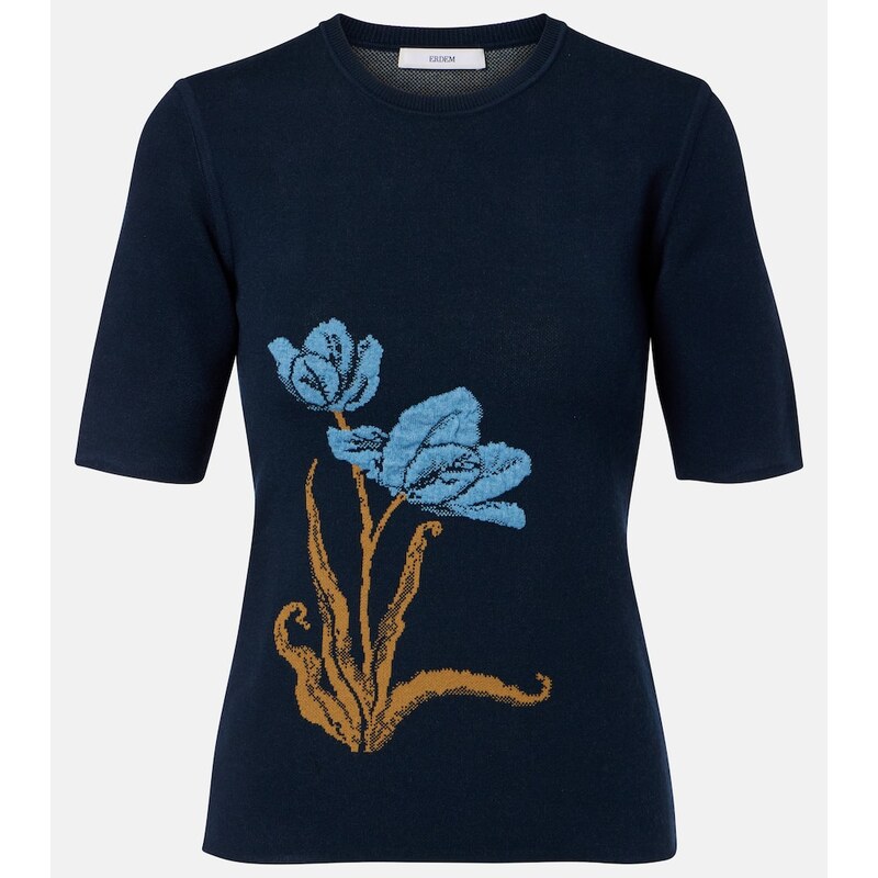 Erdem Floral jacquard sweater