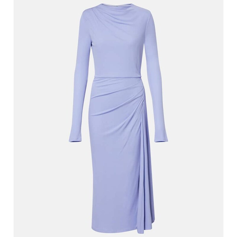 Erdem Draped jersey midi dress