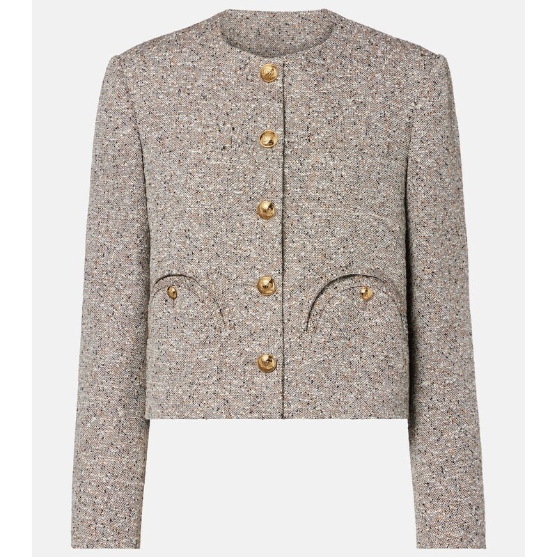 Blazé Milano Shamo linen-blend tweed jacket