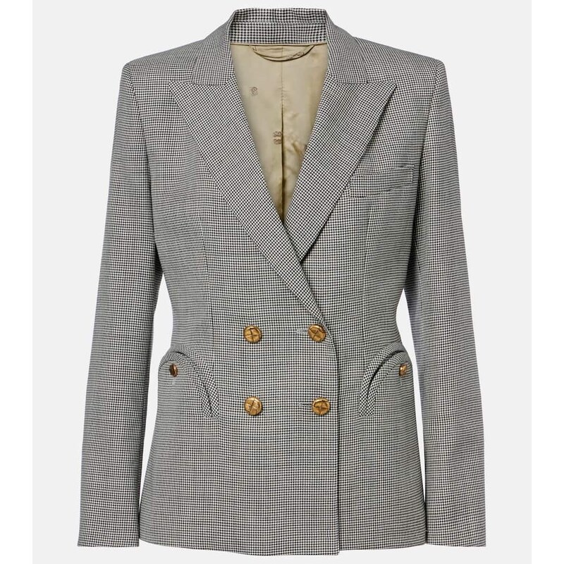 Blaze Milano BlazÃ Milano Charmer houndstooth virgin wool blazer