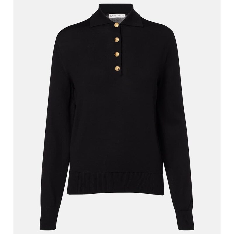 Blaze Milano BlazÃ Milano Alegria silk and cotton polo sweater