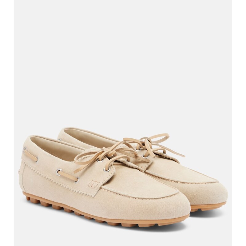 Hogan H693 suede boat shoes