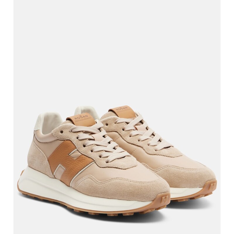 Hogan H641 leather and suede sneakers