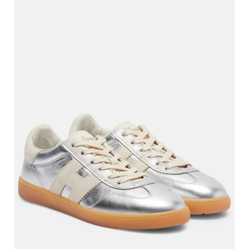 Hogan Cool metallic leather sneakers